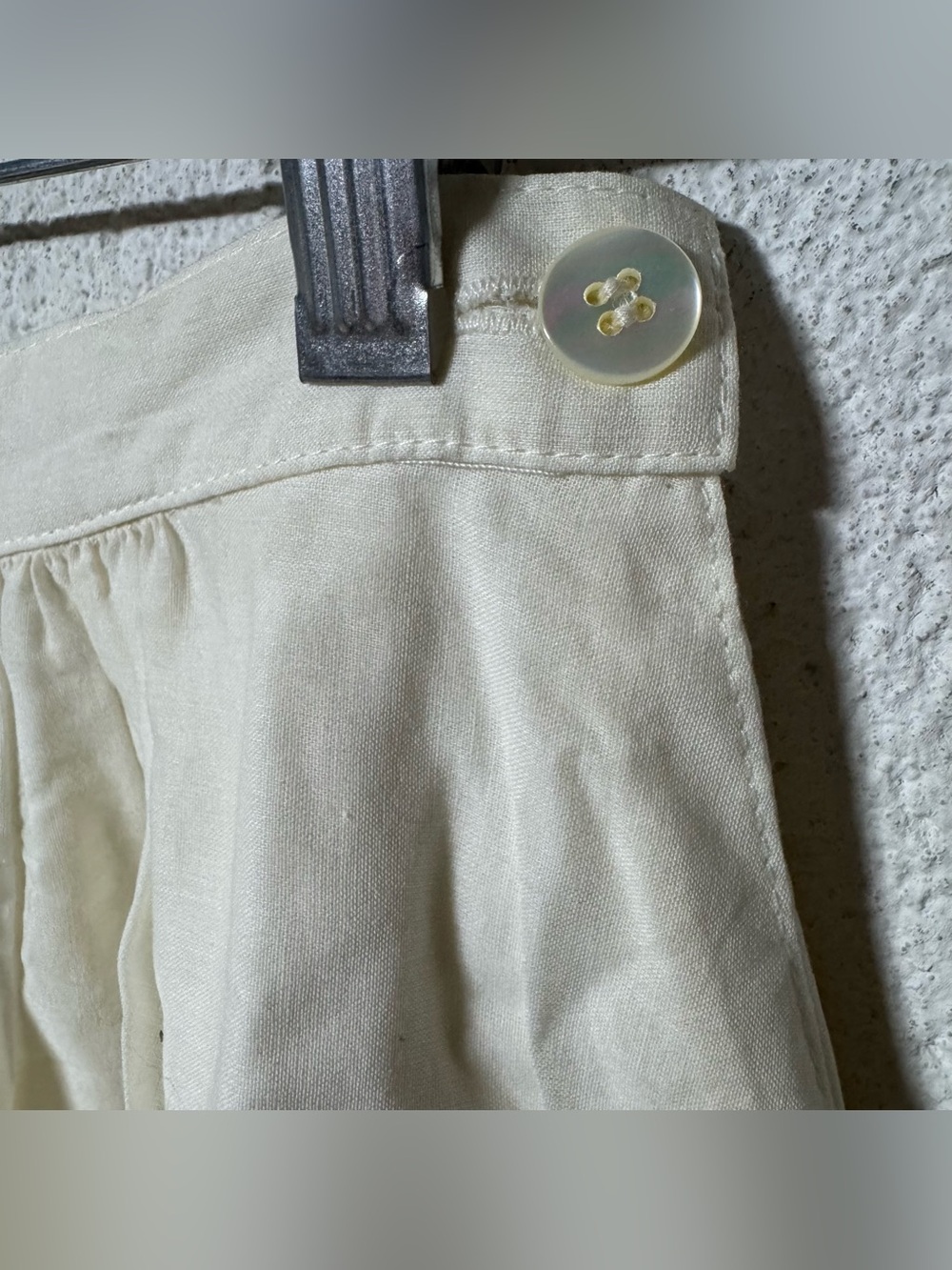 Vtg Paul Alexander Cream Cotton Lace Midi Skirt 8 Prairie Petticoat Cottagecore - Picture 5 of 10